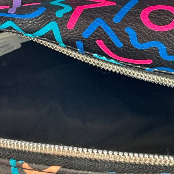 Stranger Things Black Mini Backpack With Neon Geometric Print Funko - Picture 8 of 8